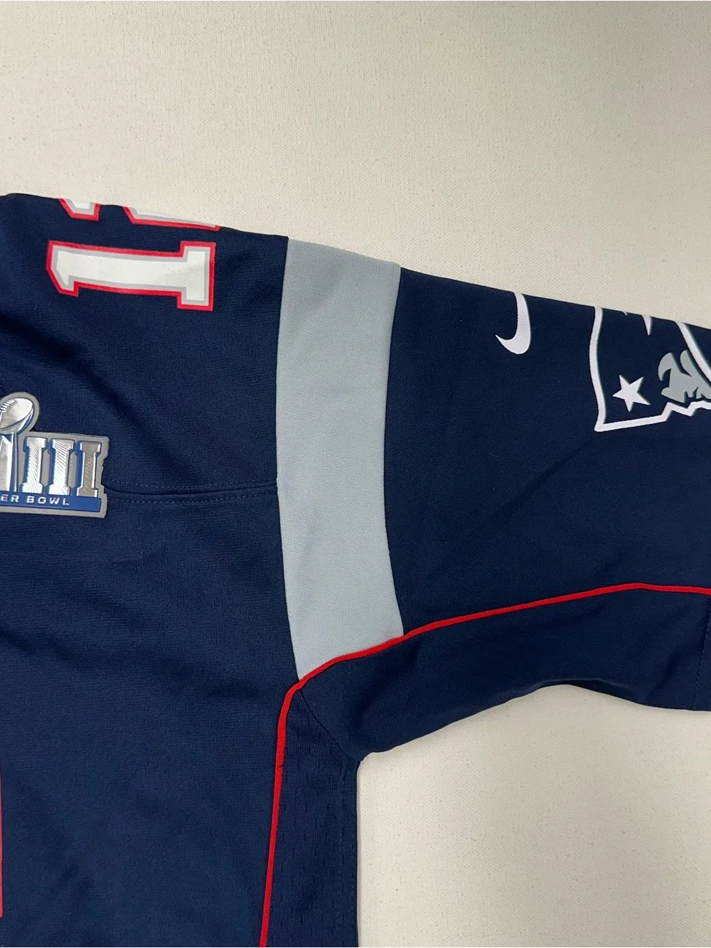 NIKE NEW ENGLAND PATRIOTS TOM BRADY SUPER BOWL 53 LIII JERSEY Youth L ON FIELD